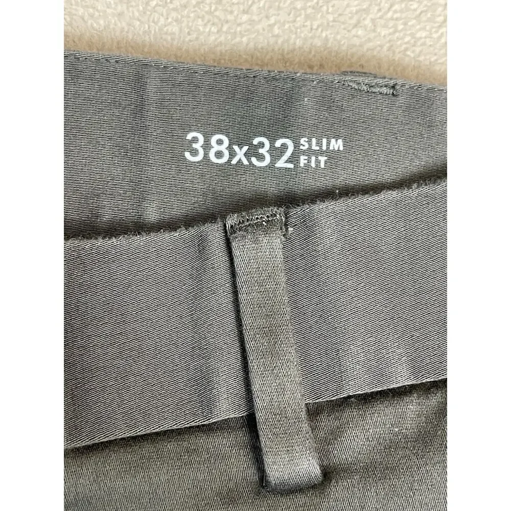 Banana Republic‎ Pants Mens 38x32 Paris Green Traveler Slim Fit High Rise Preppy